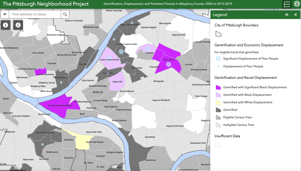 Gentrification and Displacement in Pittsburgh
